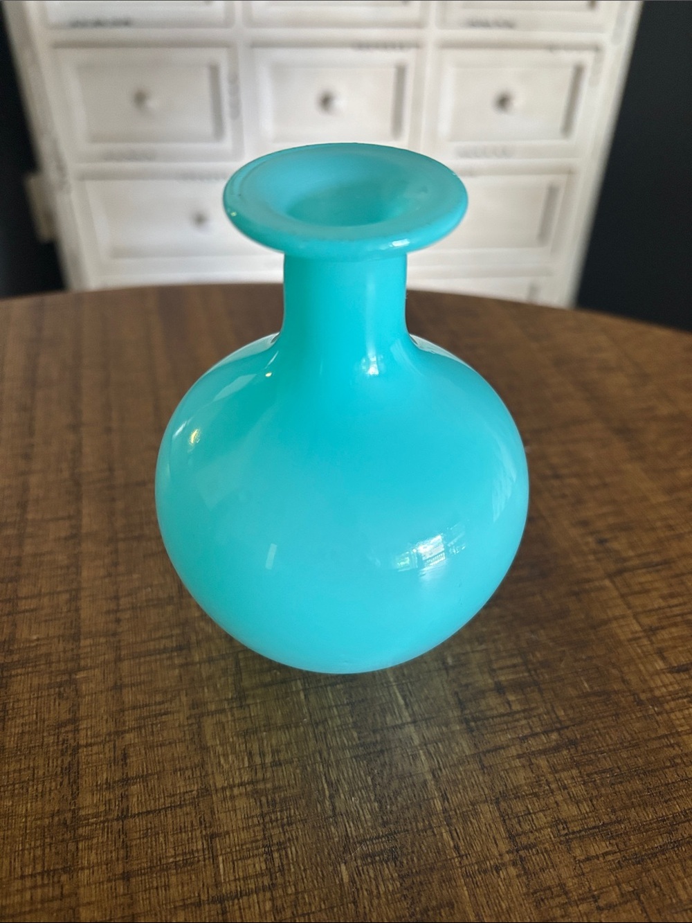 kate spade Bright Teal Glass Bud Vase